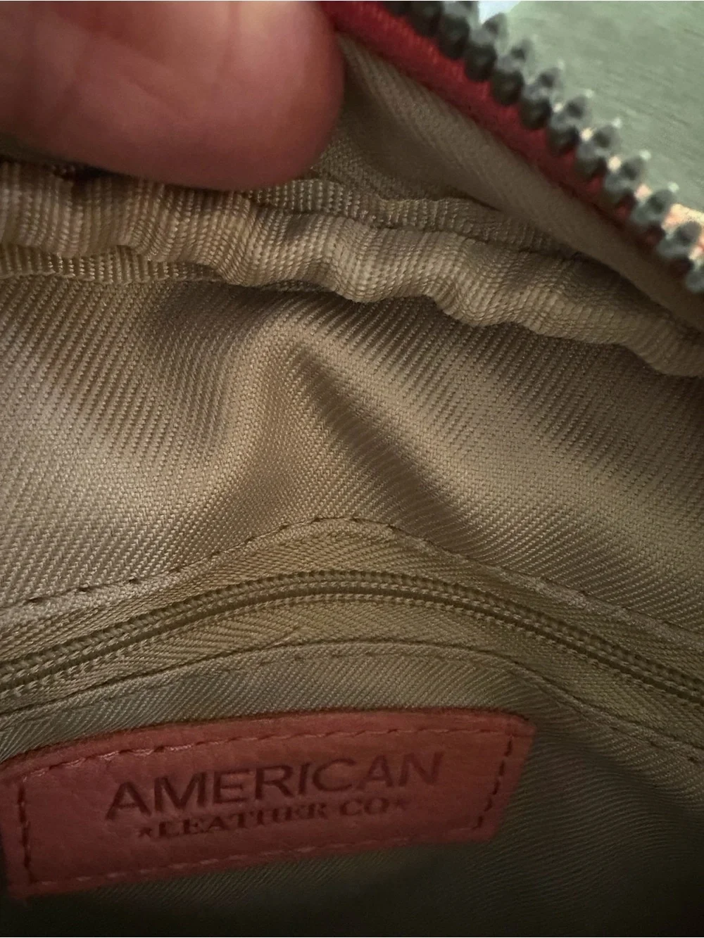 American Leather Co. Cleveland North South Crossbody Sun-kissed